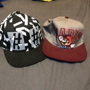lot 2 flat billed hats